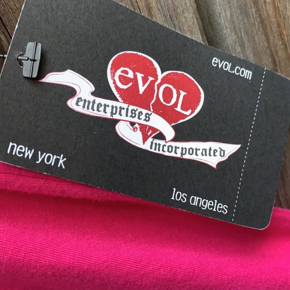 EVOL safety pin 100% pink cotton T-shirt. New! - Picture 6 of 9